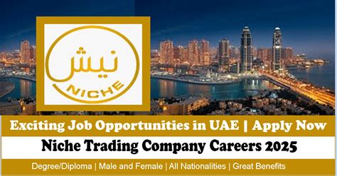 Niche Trading Company Careers 2025 – Exciting Job Opportunities | Apply Now
