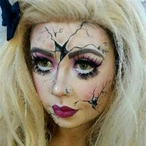 Scary Broken Doll Makeup - Festival Makeup Inspiration