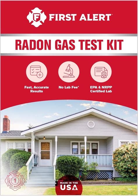Image result for First Alert Radon Test Kit