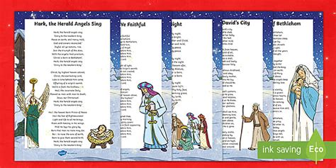 Christmas Songs KS2 Carols Sheet