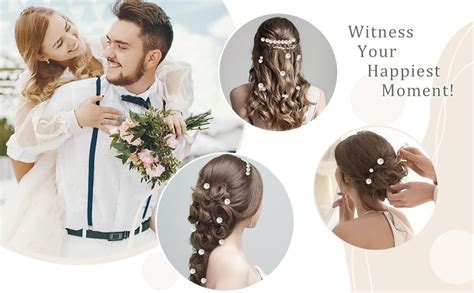 Buy FAMEZA 18 Pcs Premium Wedding Pearl Hair Pins - Bridal Accessories ...