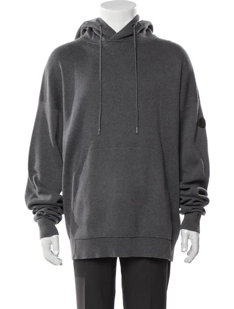 Balenciaga 2018 V-Neck Hoodie - Grey Sweatshirts & Hoodies, Clothing ...