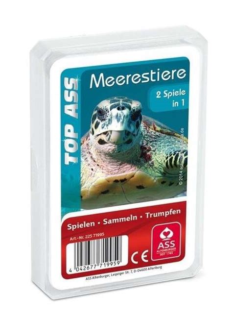 ASS Altenburger 22571995 - TOP ASS Marine Animals - Card Game - Germany ...