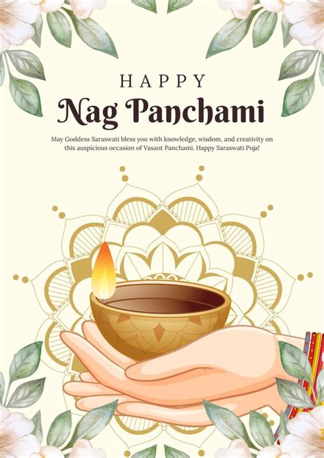 Explore Free Customizable Nag Panchami Poster Templates | Canva