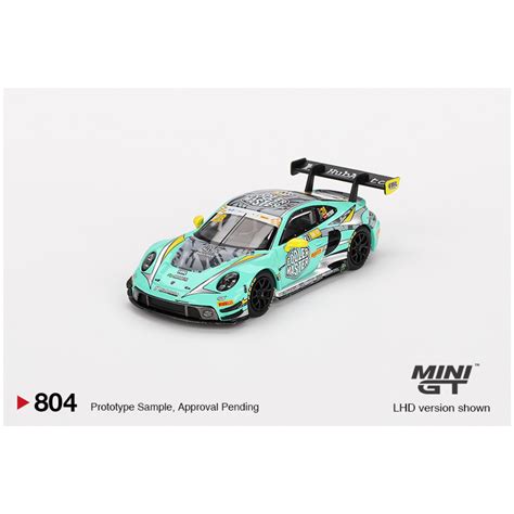 Mini GT #804: Porsche 911 GT3 R #28 HubAuto Racing 2023 FIA GT World C ...