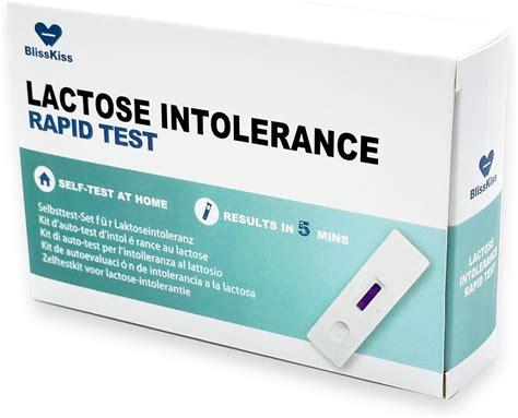 BlissKiss Lactose Intolerance Test Kit - Quick, Accurate Home Self-Test ...