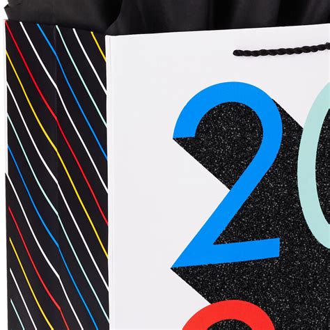 13" Colorful Shadows Grad Large Gift Bag With Tissue Paper - Gift Bags ...