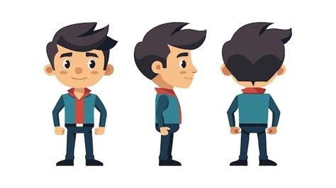 Cartoon Front Back Left 的图像结果