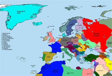 A Map Of Europe In 1919 1920