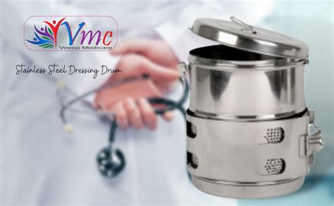 VMC Stainless Steel Dressing Drums for?Sterilinzing and storing ...