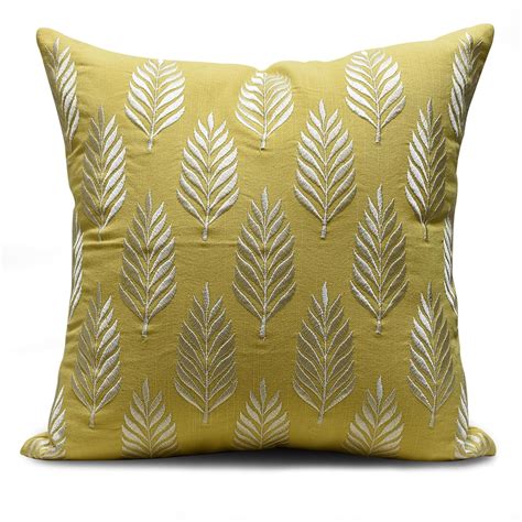Buy ZENSHA DECOR Embroidered Velvet Cushion Covers 16 x 16 inches Set ...