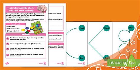 Laterality Activity Sheet: Get Your Brain Working - Twinkl