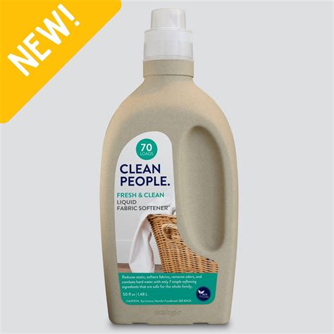 New: Liquid Fabric Softener - Clean People
