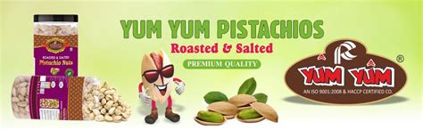 YUM YUM Roasted & Salted Jumbo Size Pistachios Nut 1kg Pack | Pista Dry ...