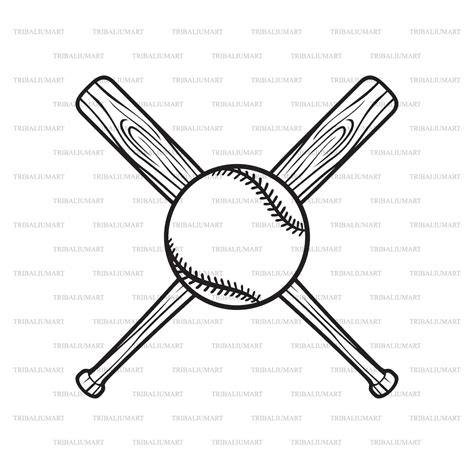 Baseball Bats Crossed Clipart at Albert Preble blog