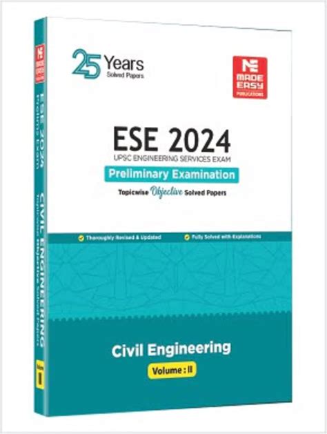 Buy ESE 2024: Preliminary Exam: Civil Engineering Objective Solved ...