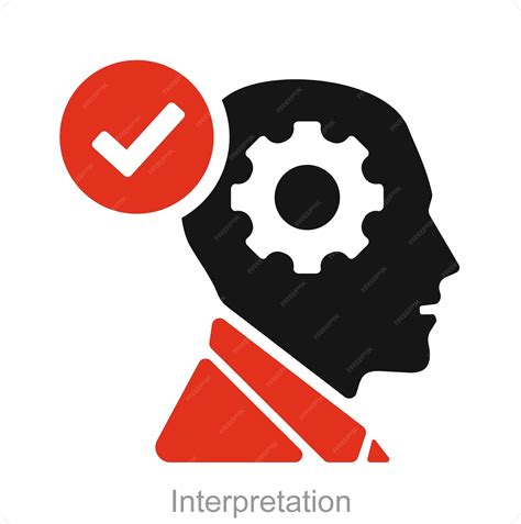 Interpretation and research icon concept | Premium Vector