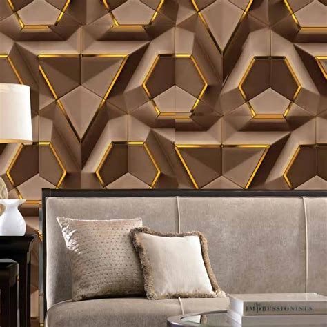 Shine 2 Geometric 3D Wallpaper – Myindianthings