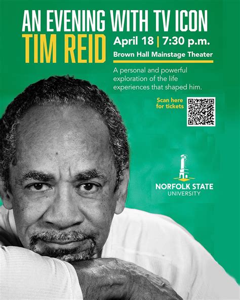 An Evening with TV Icon and NSU Alumnus Tim Reid! 🌟 Join us on April 18 ...