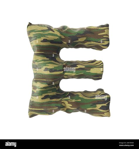 Camouflage english alphabets font texture - 3D Render Image Stock Photo - Alamy