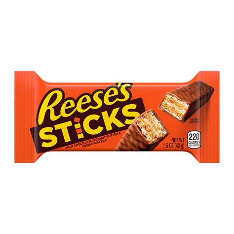 REESE'S STICKS Milk Chocolate Peanut Butter Standard Size 1.5oz Candy Bar