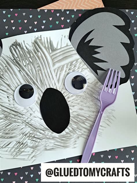 Fork Painted Koala Bear Craft | Recipe | Koala kids craft, Preschool ...