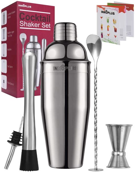 Buy INNÔPLUS Cocktail Martini Shaker, Bartender Kit Margarita Drink ...
