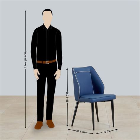 Buy Marcello Set of 2 Faux Leather Dining Chairs - Blue from Home ...