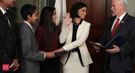 Indian-American puts her hand on Bhagavad-Gita during swearing-in as ...