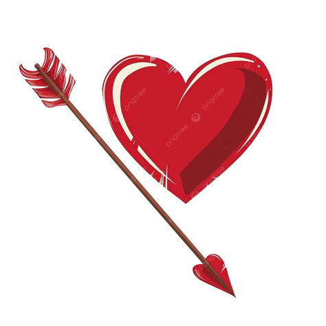 Free Arrow Through Heart Vector, Love, Red, Heart PNG Transparent Image ...