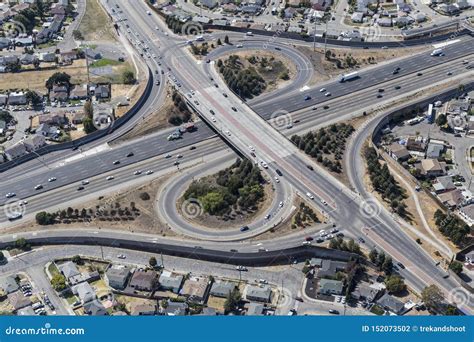 Oakland California 880 Freeway at 98th Ave Aerial Stock Photo - Image ...