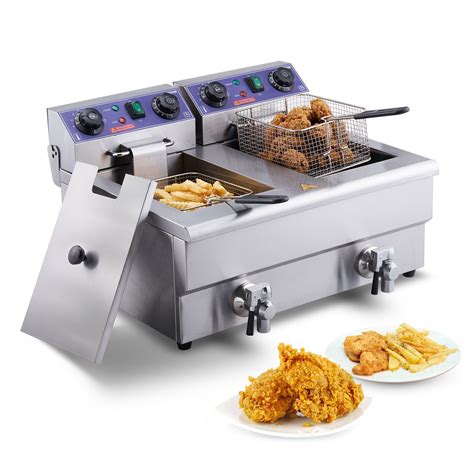 VEVOR Commercial Electric Deep Fryer Countertop Deep Fryer D