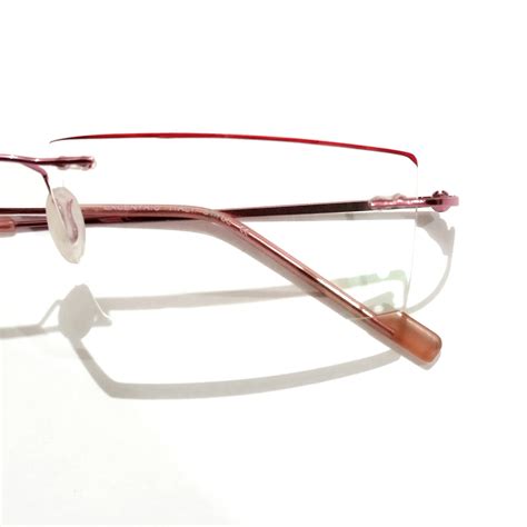 Pink Rimless Reading Glasses with Anti Glare coating Power +1.00 ...