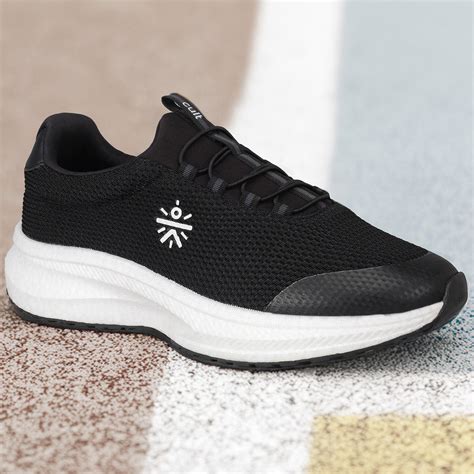 Buy cult Men's Glide Walk Slip-On Walking Shoes - Black Online in India ...