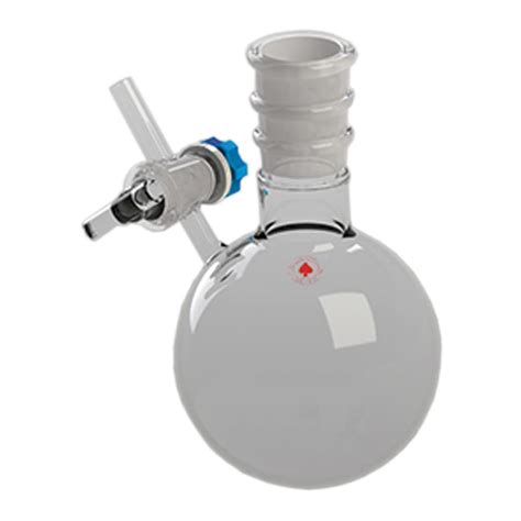 ACE Glass 7003-27 Single Neck Specialty Flask with Septa Without Air ...
