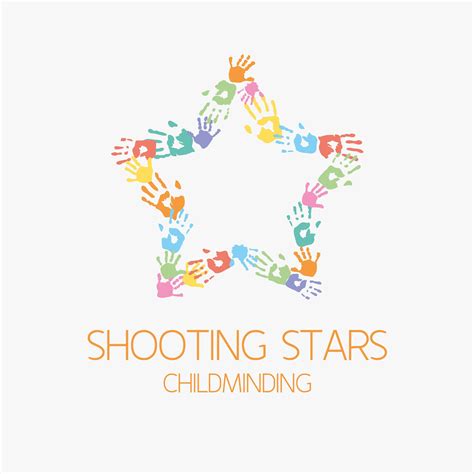 Shooting Stars Logo Design | Daycare logo design, Nursery logo design ...