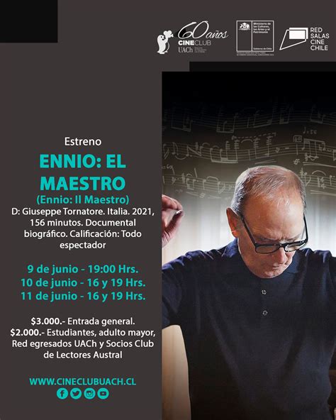 Cine Club estrena “Ennio: el maestro” – Noticias UACh