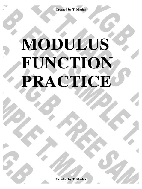Image result for Notes On Modulus Function PDF