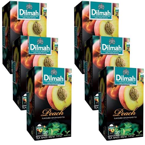 Delicious Dilmah Peach Flavored Ceylon Black Tea - India | Ubuy