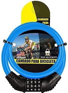 Fambal Bike Cable Lock, 4 Digit Security Resettable Combination Coil ...