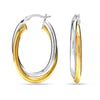 LeCalla - Buy 925 Sterling Silver Two-Tone Intertwining Oval Shape ...