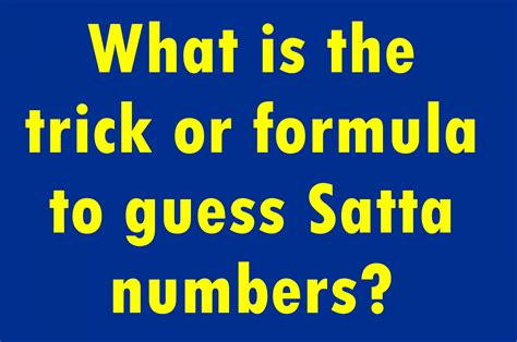 Satta Matta Trick Formula 的图像结果