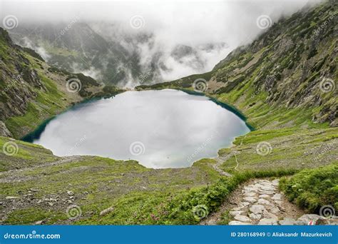 Blake Lake in a Valley of Polish Tatra Mountains in Zakopane, Poland Stock Image - Image of ...