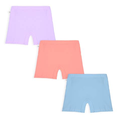 3-Pack Inner Shorts - Peach, Lavender, Blue