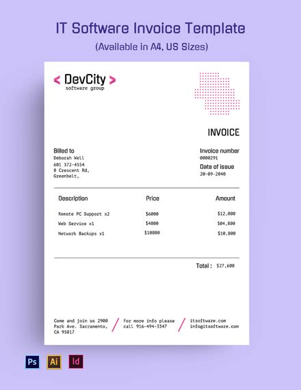 Software Invoice 的图像结果