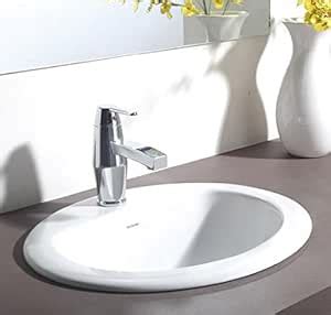 Hindware Vienne Counter Top Self Rimming Basin (Starwhite) : Amazon.in ...