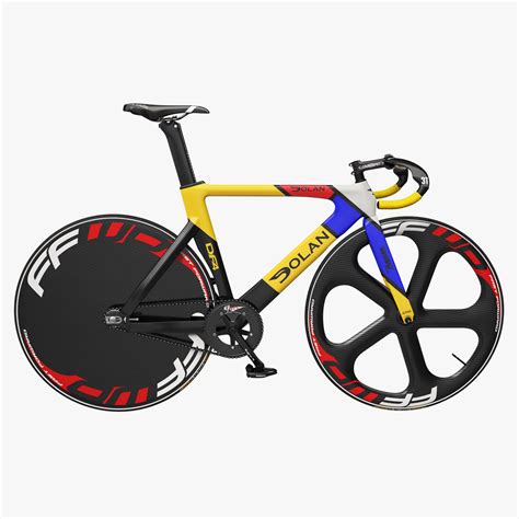 Dolan DF4 Carbon Track Bike Colored Rigged 3D | 3D Molier International