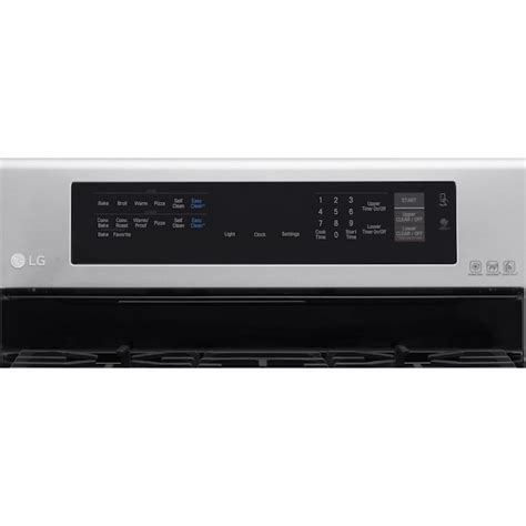 LG ProBake 30-in 5 Burners 4.3-cu ft / 2.6-cu ft Self-cleaning ...
