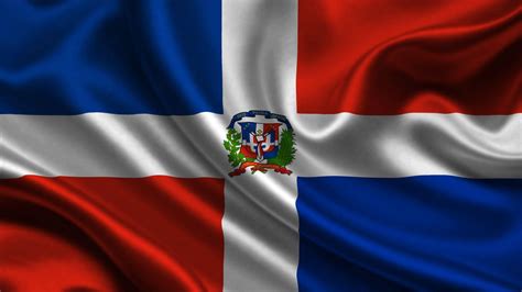 Download Silky Dominican Republic Flag Wallpaper | Wallpapers.com