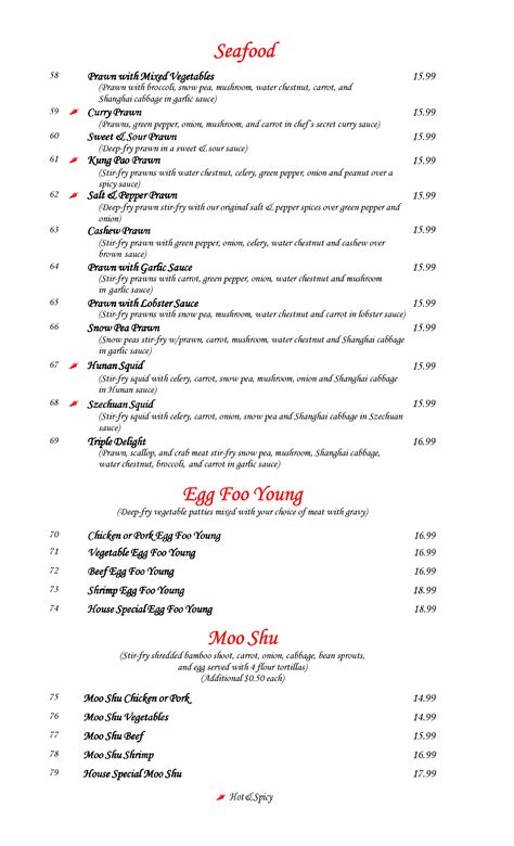 Menu - Chopsticks House